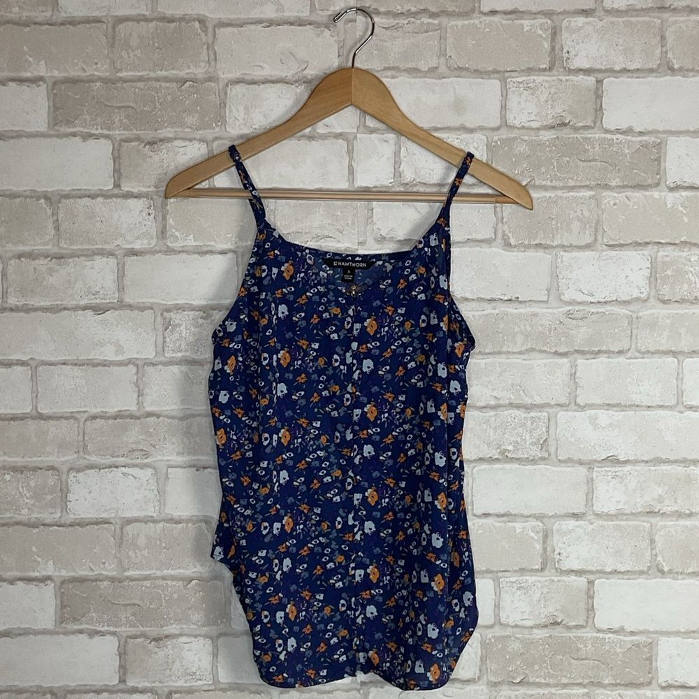 NWOT 41 Hawthorn Navy Floral Camisole Size L